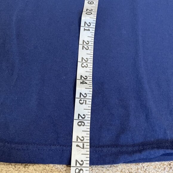 Life Is Crap Short Sleeve Shirt Unisex M Navy100% Cotton Graphic Bird Poop Head - Picture 4 of 7